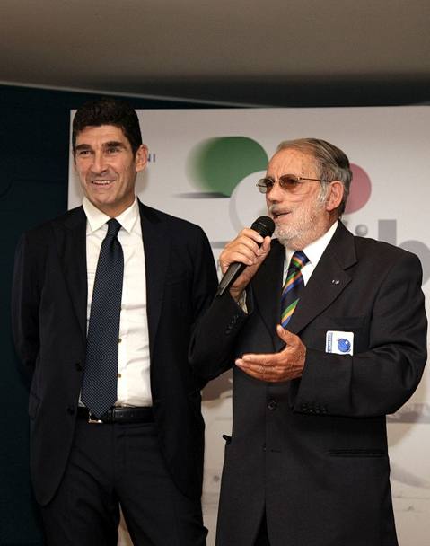 Il presidente De Sanctis con Mario Occelli
